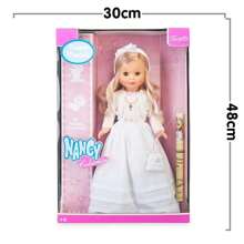 Nancy - Muñeca vestida de Primera Comunión, rubia, con vestido blanco, de estilo clásico, para colección y regalar, Famosa (700011287) - Ver 7