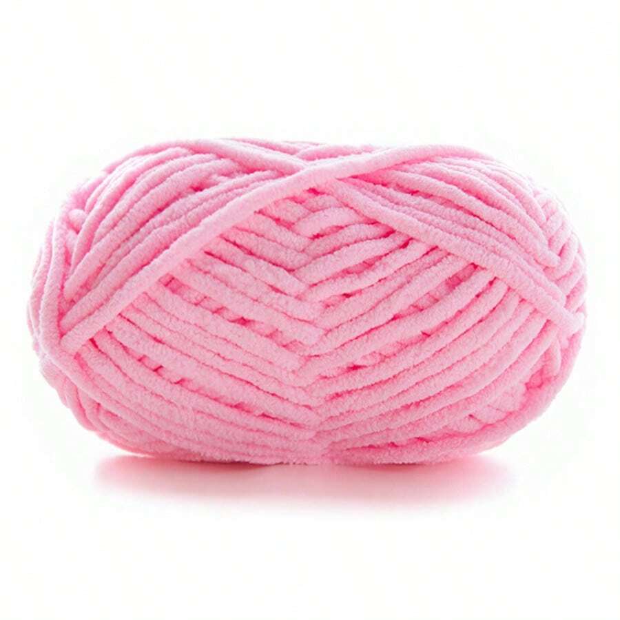 1pc 50g Chunky Soft Warm Knitting Yarn Woolen Yarn Gift For Diy Knitted Doll Clothes, Shoes