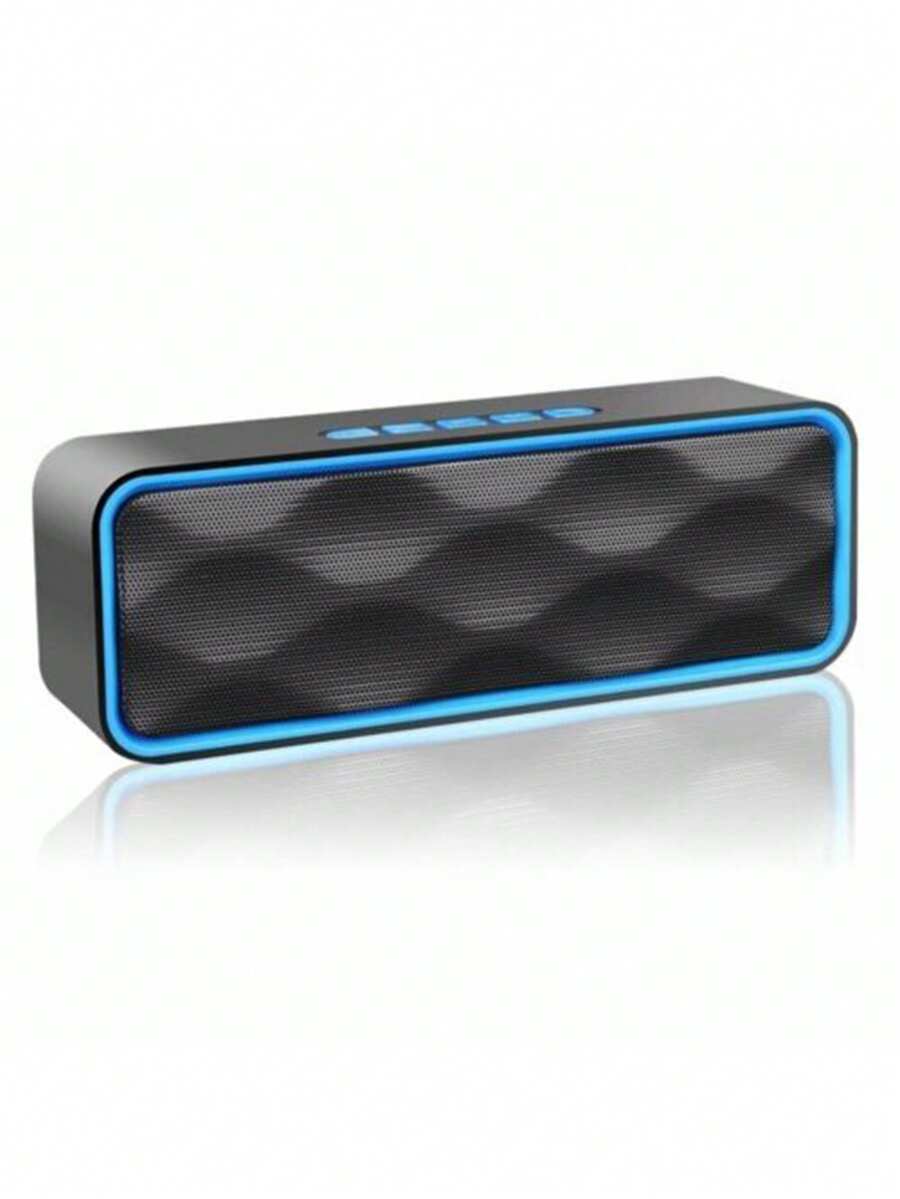 Wireless Outdoor High Volume Surround Sound Speaker For Home Audio, Pc, Phone, Car With Subwoofer, Usb, Radio - Blue - View 1