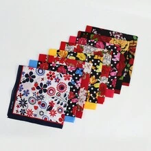 7入組女式時尚花卉印花頭巾/嘻哈街舞口罩/戶外運動透氣抗菌方巾,54x54公分 - 彩色 - 查看 3