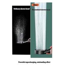 4pcs Set Adjustable Black Shower Head,Black Handheld Shower Head With Hose And Self Adhesive Holder,Multi-Functional High Pressure Shower Head With 5 Functions, Water-Saving Removable Shower Head,Bathroom Sets Full Set, Shower Head - Black - View 9