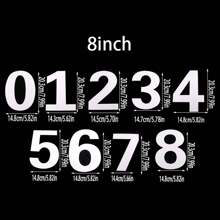 9入組（4/6/8/10）英寸數字形蛋糕模,生日蛋糕烘焙模板diy烘焙工具套裝 - 白色 - 查看 10