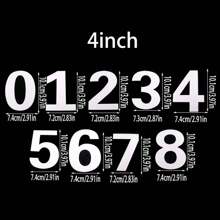 9入組（4/6/8/10）英寸數字形蛋糕模,生日蛋糕烘焙模板diy烘焙工具套裝 - 白色 - 查看 8