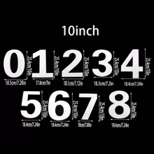 9入組（4/6/8/10）英寸數字形蛋糕模,生日蛋糕烘焙模板diy烘焙工具套裝 - 白色 - 查看 11