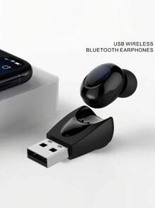 Intelligent Noise Cancellation Single Ear In-Ear Hidden Wireless Earphone For Clear Calling While Driving. 5.3 For All Devices. A Great Gift For The New Year, Valentine'S Day And Business Use.