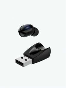 Intelligent Noise Cancellation Single Ear In-Ear Hidden Wireless Earphone For Clear Calling While Driving. 5.3 For All Devices. A Great Gift For The New Year, Valentine'S Day And Business Use.