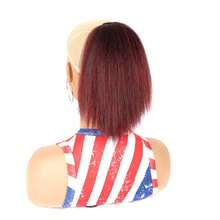 時尚時尚女式合成馬尾延長件 - 抽繩燒直髮尾打造別緻輕鬆的外觀髮飾 - 間色 - 查看 5