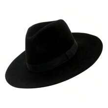 Men Fedora Hat For Daily Wear Gift For Friend Casual - Black - View 1