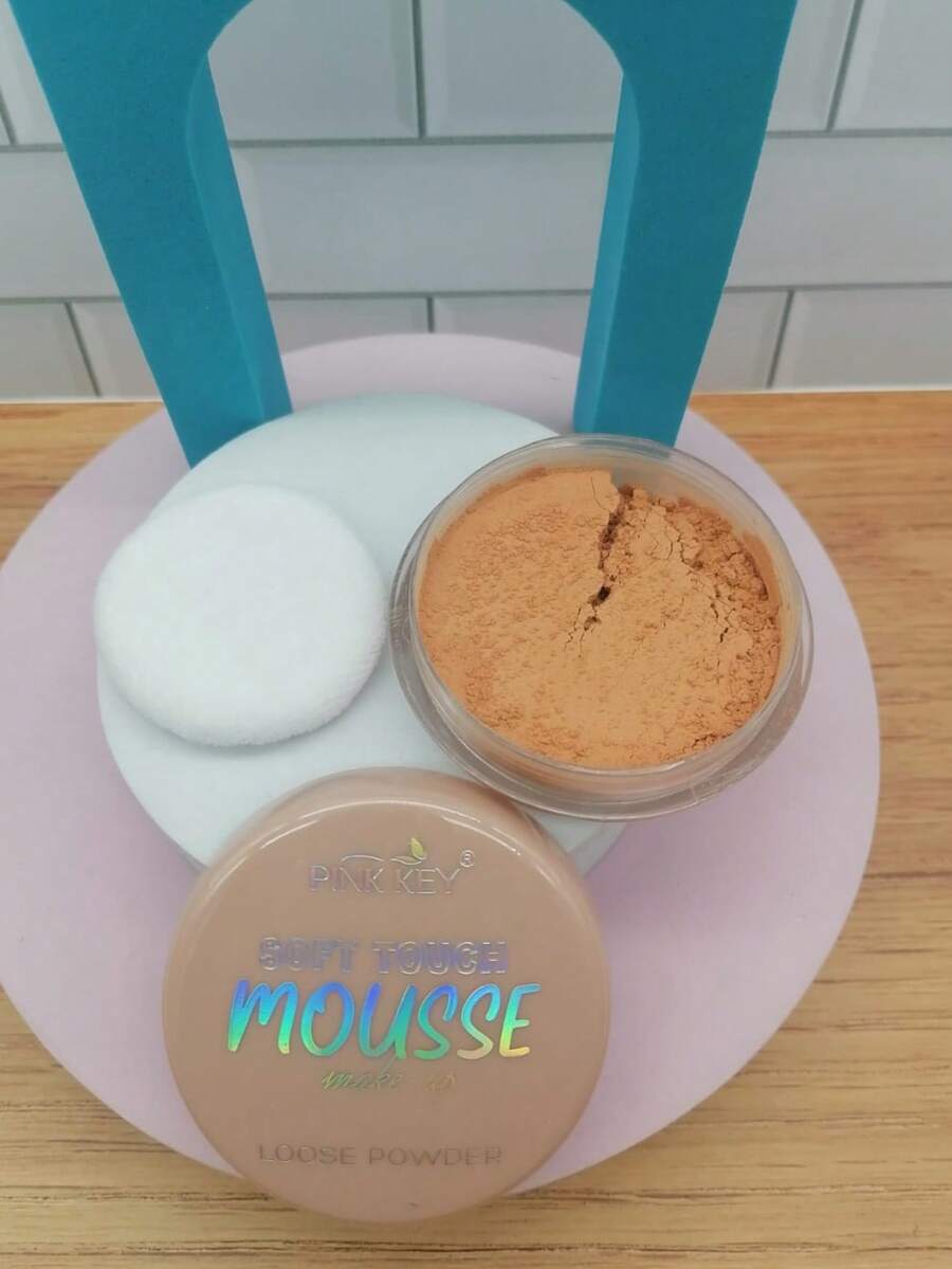 PINK KEY Translucent Makeup Setting Powder - トーン3 - チェックする 1