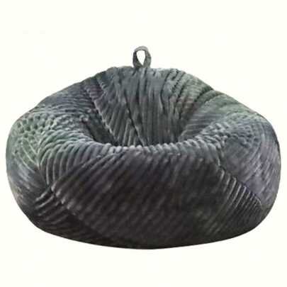 1 件装豆袋椅套（无填充物）条纹加厚毛绒豆袋椅套豆袋休闲沙发床套