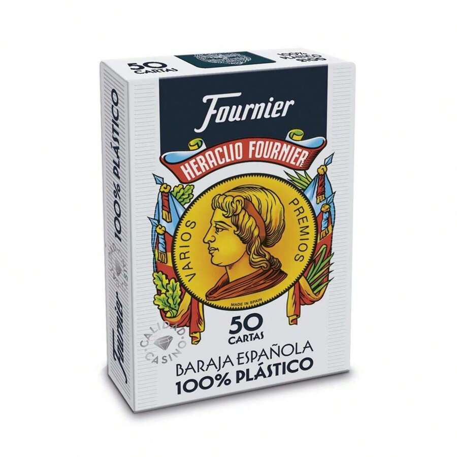 Baraja española 50 cartas en estuche de cartulina ✅ Entrega 24/48h a España (península) - Juegos de Mesa Clásicos - Juegos de Mesa de Cartas - Juegos de Mesa en Familia - Fournier - Ref. 10023423 - Multicolor - Ver 1