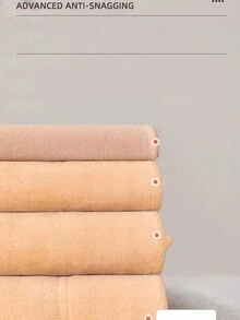 1對厚實毛絨內裡長褲襪，冬季不透明純色保暖褲襪，女士絲襪襪子 - 灰色 - 查看 2