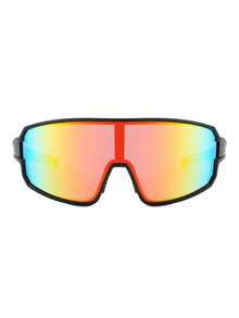 1pc Men's Multicolor Geometric Design Outdoor Sports Cycling Fashion Glasses - Multicolor - View 2