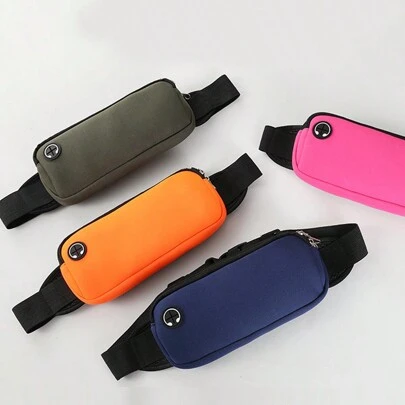 运动腰包，大容量轻便运动手机袋，防水腰包，配有可调节腰带和耳机孔，适用于跑步、骑行、健身、马拉松、定制礼物黑色包旅行必需品假日必需品包腰包健身包运动包包男士夏季学校夏季包春假包包腰包学校用品钱包侧包迷你包腰带钱包必需品运动包毕业小包身体包男士腰包