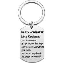 1入組小提醒鑰匙扣,不銹鋼健康禮物,you Are Enough鑰匙,每日肯定啟發提升名言,自愛之情贈送給配偶、女兒、兒子、朋友等 - 銀色 - 查看 12