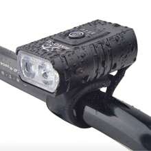 Farol De Bike 2 Led Com Medidor Recarregável Cree T6 Usb - Preto - Visão 2