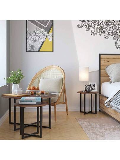 Set Of Coffee Tables Side Living Room Tafel Sofa Garden view 5