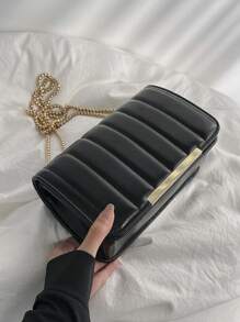Simple And Fashionable Black Chain Bag, Suitable For Women's Daily And Commuting Use In Spring And Summer - Black - View 10