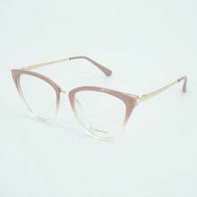 Lentes  Ojo De Gato Adecuado Para Uso Diario - Rosa Y Transparente - Ver 4