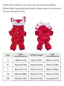 1件珊瑚絨寵物服裝,卡通鹿和牛設計的狗服裝,冬季變身服 - 彩色 - 查看 2