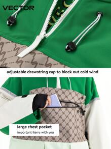 VECTOR MOTION Trượt tuyết Bộ đồ , áo có mũ Nửa Zip Trượt tuyết Áo khoác Và Quần , Không giới tính , Chống gió , Không thấm nước , Băng phản chiếu Thiết kế , , Thoáng khí , Linh hoạt , Ánh sáng , Ấm áp , , Thích hợp Đối với Trượt tuyết Với Giường đơn Và Giường đôi tiêu chuẩn Tấm bảng Thiết bị - màu xanh lá - Xem 5