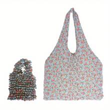 Korean Style Magic Expandable Wrinkle Bag For Women, Large Capacity Multi-Purpose Bubble Bag, Popular Among Ins Influencers - Multicolor - View 1