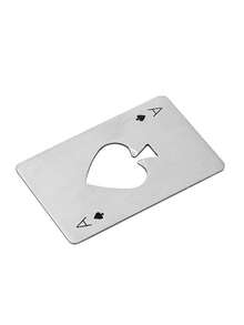 1pc/2pcs Beer Poker Bottle Opener Personalized Creative Portable Restaurant Restaurant Home Beer Bottle Opener Hotel Bottle Opener - Silver - View 2