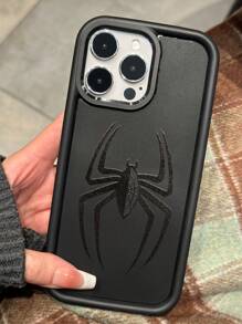 Ốp lưng điện thoại TPU chống sốc dày in hình nhện thời trang phong cách Halloween của Apple 1 chiếc tương thích với iPhone 16/16Pro/16Plus/16ProMax/7/8/7Plus/8Plus/X/XS/XR/XSMax/11/11ProMax/12/12Pro/12ProMax/13/13Pro/13ProMax/14/14Pro/14Plus/14ProMax/15/15Pro/15Plus/15ProMax - màu đen - Xem 3