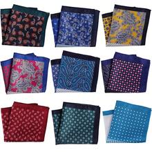 1 Miếng Nam In Paisley Xa ten Trang trí Hình vuông bỏ túi Khăn tay Đối với Mỗi ngày , Làm Việc  , Yến tiệc , Buổi tiệc Hoặc Ngày lễ Mặc - nhiều màu - Xem 1