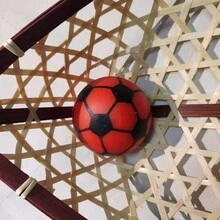 1pc 6cm Red Small Soccer Pr Creativity Stress Relief Flour Squeeze Toy Venting Gift - Red - View 3