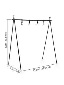 Naturehike 戶外露營儲物架三腳架衣架三角架層架 - 黑色 - 查看 8