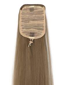 Women's Synthetic Fiber 24 Inches Straight Drawstring Ponytail Hair Extension, Suitable For Daily Wear - Piano Color - View 6
