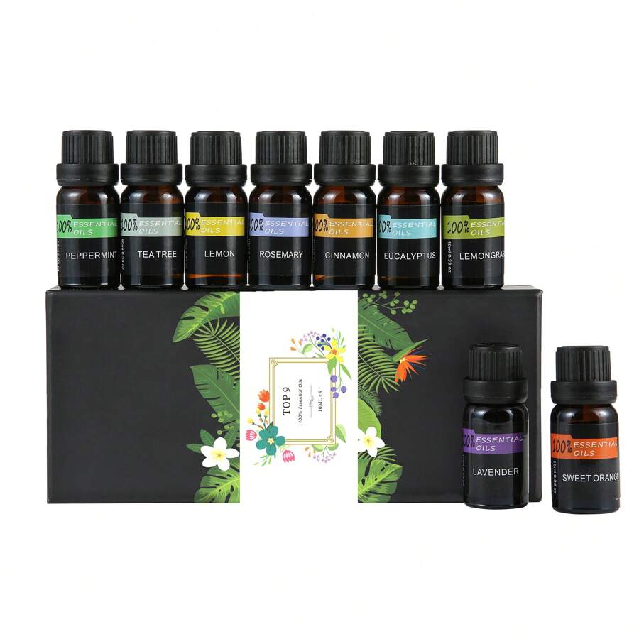 純淨精油禮盒套裝 自然植物香氣9入組 X 10毫升瓶裝 - 有香型 - 查看 1