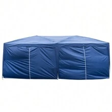 3 X 6m Four Windows Practical Waterproof Folding Tent - 藍色 - 查看 7