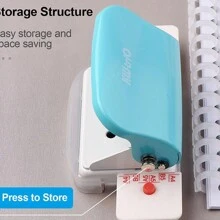 KW-Trio 6 Hole Paper Punch Portable Metal Punch 6mm Capacity For A4 A5 B5 Scrapbook Diary Binder - Pink - View 8