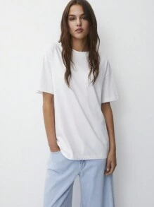 Playera de Dama Moda Oversize Keep Dreaming - Blanco - Ver 2