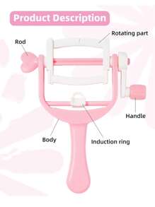 Fabricantes De Borlas, Pompón Rosa De Plástico Y Máquina Rodante De Borlas, Herramienta De Bricolaje, Herramienta De Borlas Hecha A Mano Para Amantes Hechos A Mano - Rosa - Ver 5