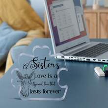 1個獨特的刻字拼圖亞克力牌匾,房間裝飾,家居裝飾,假日禮物,完美的生日紀念禮物,適用於女性,男性,女孩和朋友 - 無色 - 查看 5