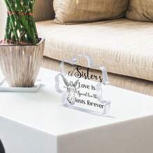 1個獨特的刻字拼圖亞克力牌匾,房間裝飾,家居裝飾,假日禮物,完美的生日紀念禮物,適用於女性,男性,女孩和朋友 - 無色 - 查看 6