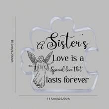 1個獨特的刻字拼圖亞克力牌匾,房間裝飾,家居裝飾,假日禮物,完美的生日紀念禮物,適用於女性,男性,女孩和朋友 - 無色 - 查看 2