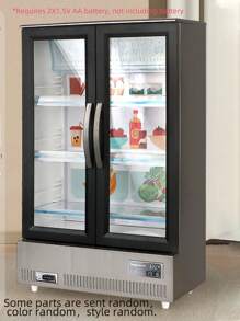 Stomle Family Juguete De Simulación De Juego De Cocina Gris Con Imitación De Nevera De Doble Puerta, Juguete De Comida En Miniatura Y Accesorios De Bricolaje Para Casa De Muñecas, Juguete Puzzle Como Regalo De Cumpleaños Para Niños, Requiere 2 Baterías Aa De 1,5 V (no Incluidas), Empaque Aleatorio, Se Daña Fácilmente Durante El Transporte - Verde militar - Ver 1