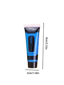 6 Tubes Glow In The Dark Body Paints, Neon Fluorescent Glow In Dark Party Supplies UV Glow Blacklight Neon Face And Body Paint, - Multicolor - View 5