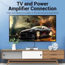 Vention Rca音頻線 2公尺 To 2公尺 Rca 音訊線 為電視cd播放器dvd播放器功放器提供rca音頻線 - 黑色 - 查看 5