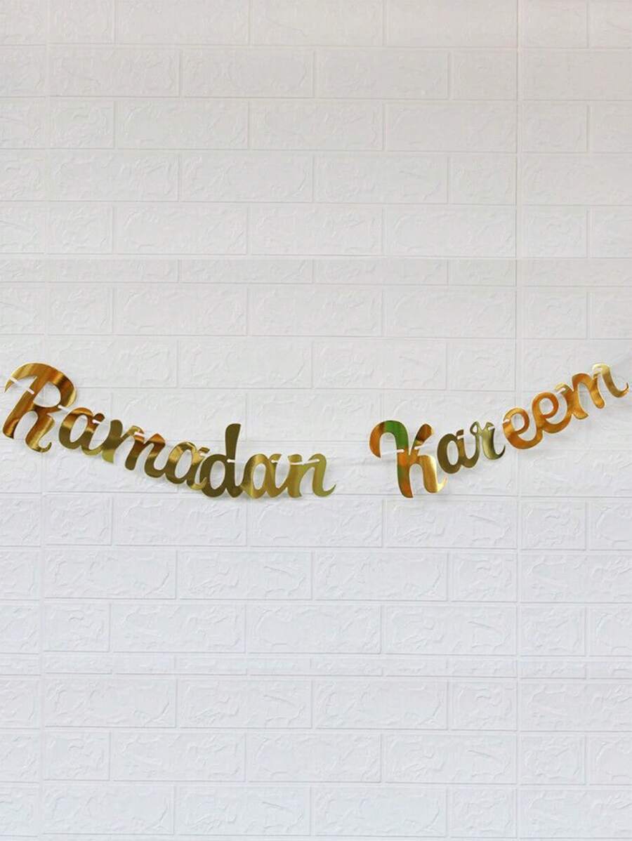 علامة ربع دائرية لتزيين حدث مبرك، مصنوعة من الورق الملمس اللامع باللون الذهبي