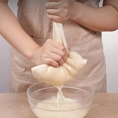 1pc/2pcs/3pcs/4pcs Thickened Mesh Filtering Bags, Cheesecloth Bags For Herb Decoction, Broth, Soy Milk Filtration