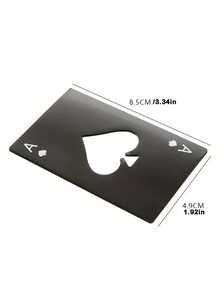 1pc/2pcs Beer Poker Bottle Opener Personalized Creative Portable Restaurant Restaurant Home Beer Bottle Opener Hotel Bottle Opener - Silver - View 6