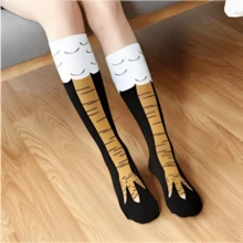 1par Medias Unisex Diseño Patas de Pollo LEODY - Negro - Ver 2