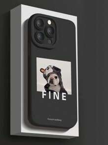 11 chiếc vỏ điện thoại Bulldog Pháp tương thích với iPhone của Apple, thiết kế mới không phổ biến - màu đen - Xem 2