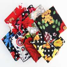 7入組女式時尚花卉印花頭巾/嘻哈街舞口罩/戶外運動透氣抗菌方巾,54x54公分 - 彩色 - 查看 4