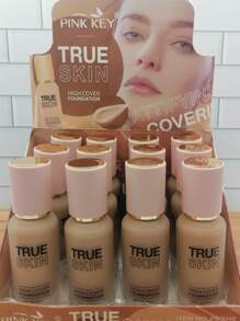 Base De Maquillaje Líquido Profesional Alta Cobertura Antiporos Sin Sensación Grasa - Tono 6 - Ver 4